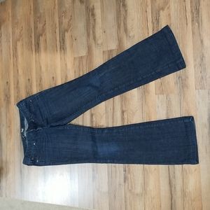 EXPRESS 61 Ella Boot Cut Dark Low/Mid Rise Denim Jeans 34/34 (hip 34)